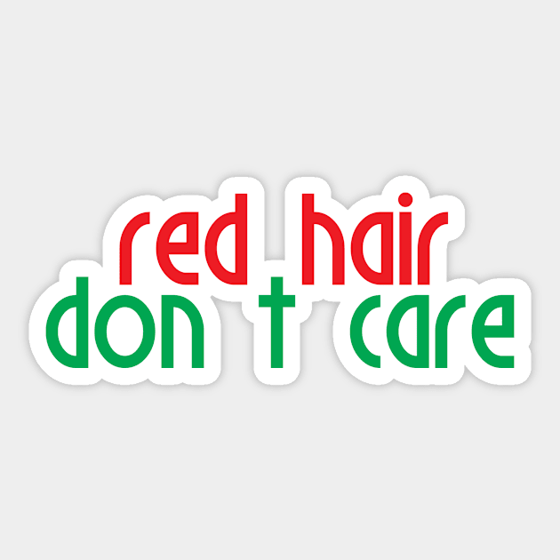 Red Hair Don't Care Irish Sticker by Mellowdellow